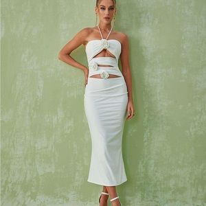 Dorcas Halterneck Cutout Midi Dress